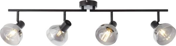 Brilliant 82732/06 Reflekt Deckenleuchte Glühlampe E14  18 W Schwarz (matt), Glas matt