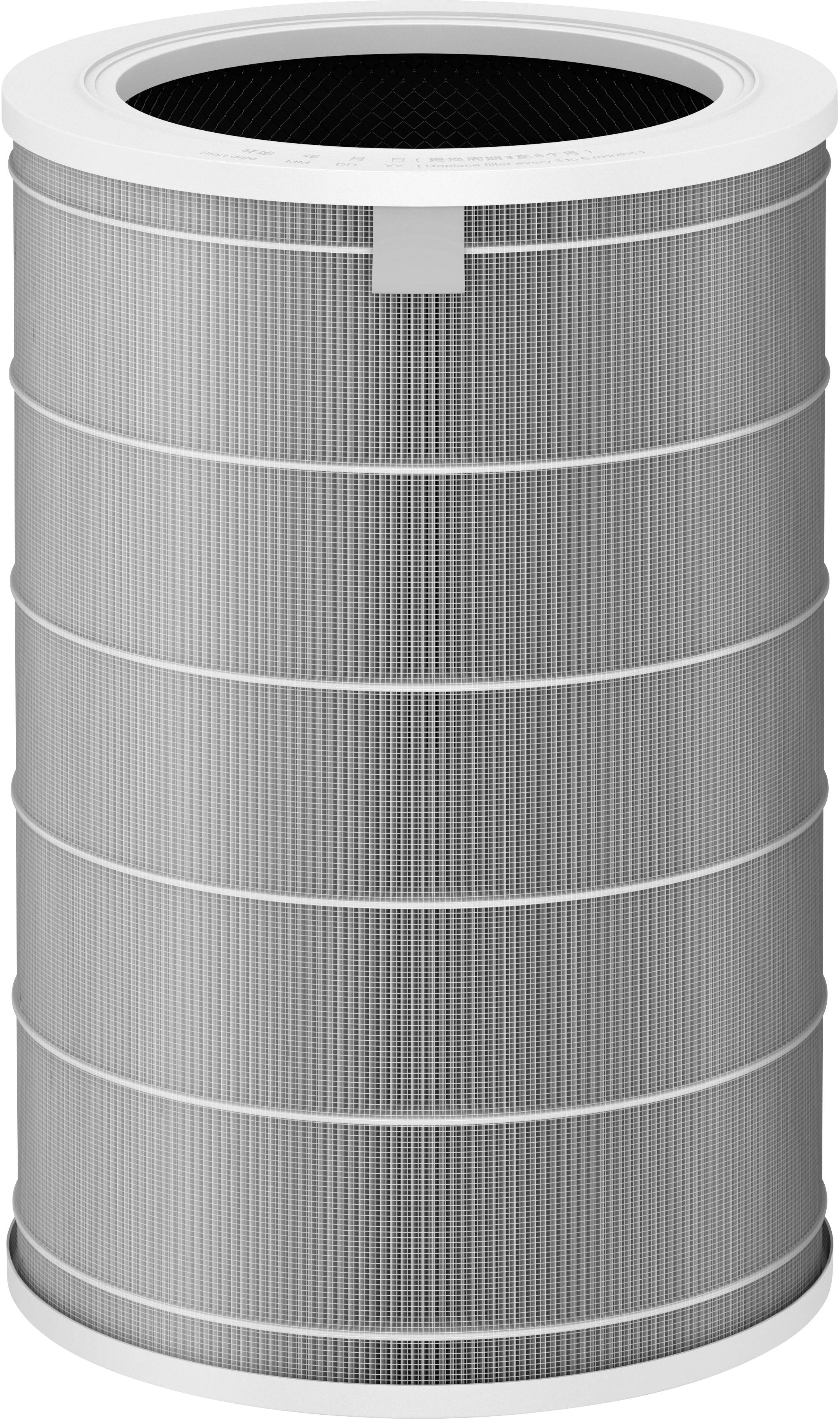 Luftreinigerfilter in zylindrischer Form mit mehreren Schichten zur Luftfiltration.