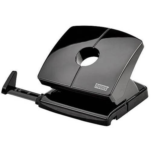 Novus Office 60-B22001 Bürolocher Locher B220 mit AS 20Blatt schwarz Schwarz 20 Bl. (80 g/m²)