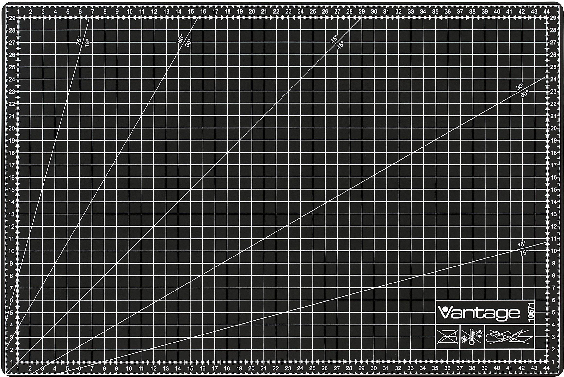 NOVUS DAHLE Dahle Schneidematte 30 x 45 cm schwarz VANTAGE Schneidematte