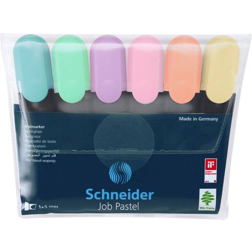Schneider Schreibgeräte Textmarker Textmarker Job pastell Etui 6 Stück 50-115097 1 St.