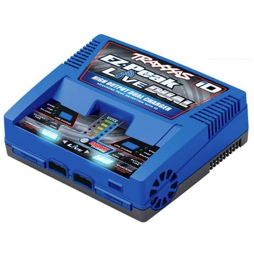 Traxxas EZ-Peak Live Dual Modellbau-Ladegerät 26 A LiPo, NiMH Minus-Delta-U Abschaltung, Akkuerkennung, Temperaturüberwa...