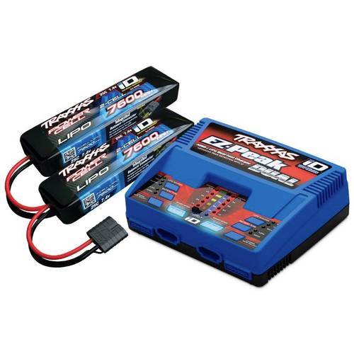 Traxxas EZ-Peak Plus Dual +2x LiPo-Akku Modellbau-Ladegerät 8 A LiPo, NiMH Minus-Delta-U Abschaltung, Akkuerkennung, Tem...