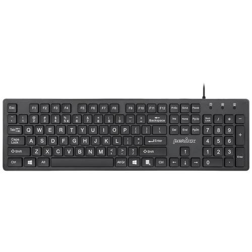 Thumbnail - Perixx PERIBOARD-117 P DE B PS2 Tastatur Deutsch, QWERTZ Schwarz