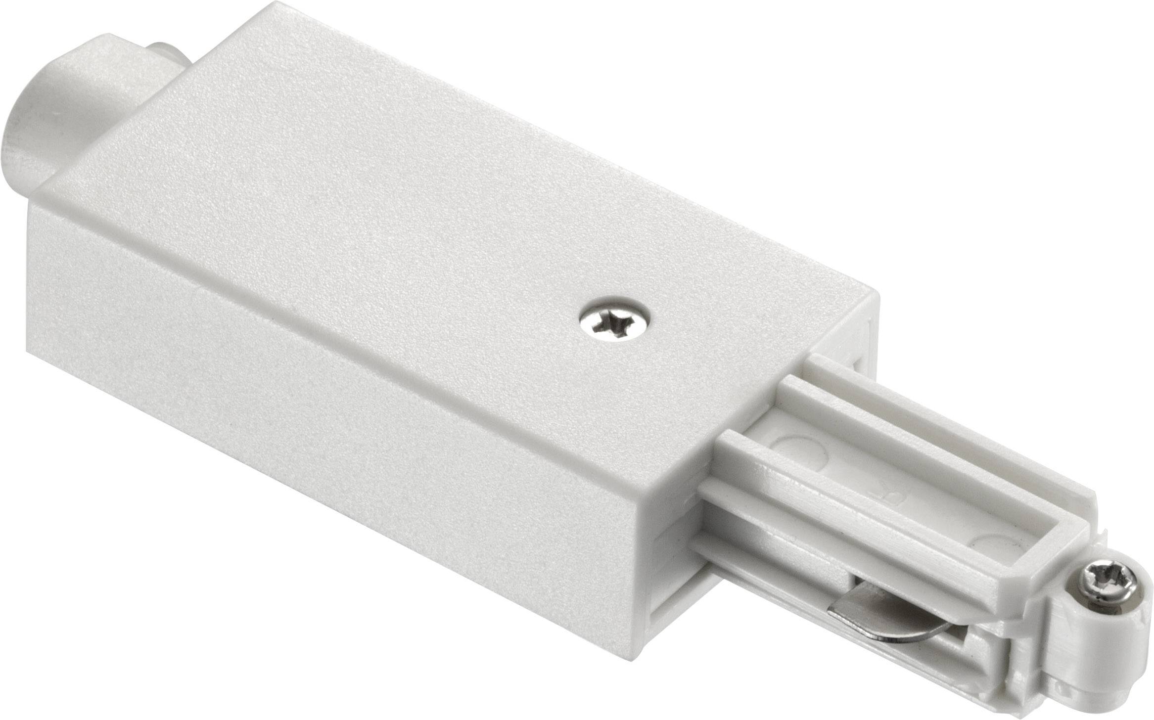 NORDLUX Link Hochvolt-Schienensystem-Komponente Stromeinspeisung Weiß 79039901 Linkadapter