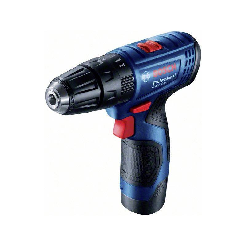 BOSCH Professional GSB 120-LI 06019G8100 Akku-Bohrschrauber 12 V 2.0 Ah Li-Ion inkl. 2. Akku, i