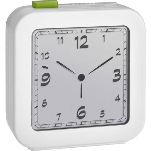 TFA Dostmann 60.2556.02 Funk Wecker Weiß Alarmzeiten 1