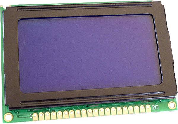 Display Elektronik LCD-Display  Weiß Blau 128 x 64 Pixel (B x H x T) 75 x 52.7 x 7 mm DEM128064BSBH-PW-N
