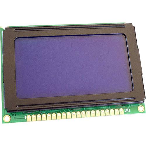Display Elektronik LCD-Display Weiß Blau 128 x 64 Pixel (B x H x T) 75 x 52.7 x 7 mm DEM128064BSBH-PW-N