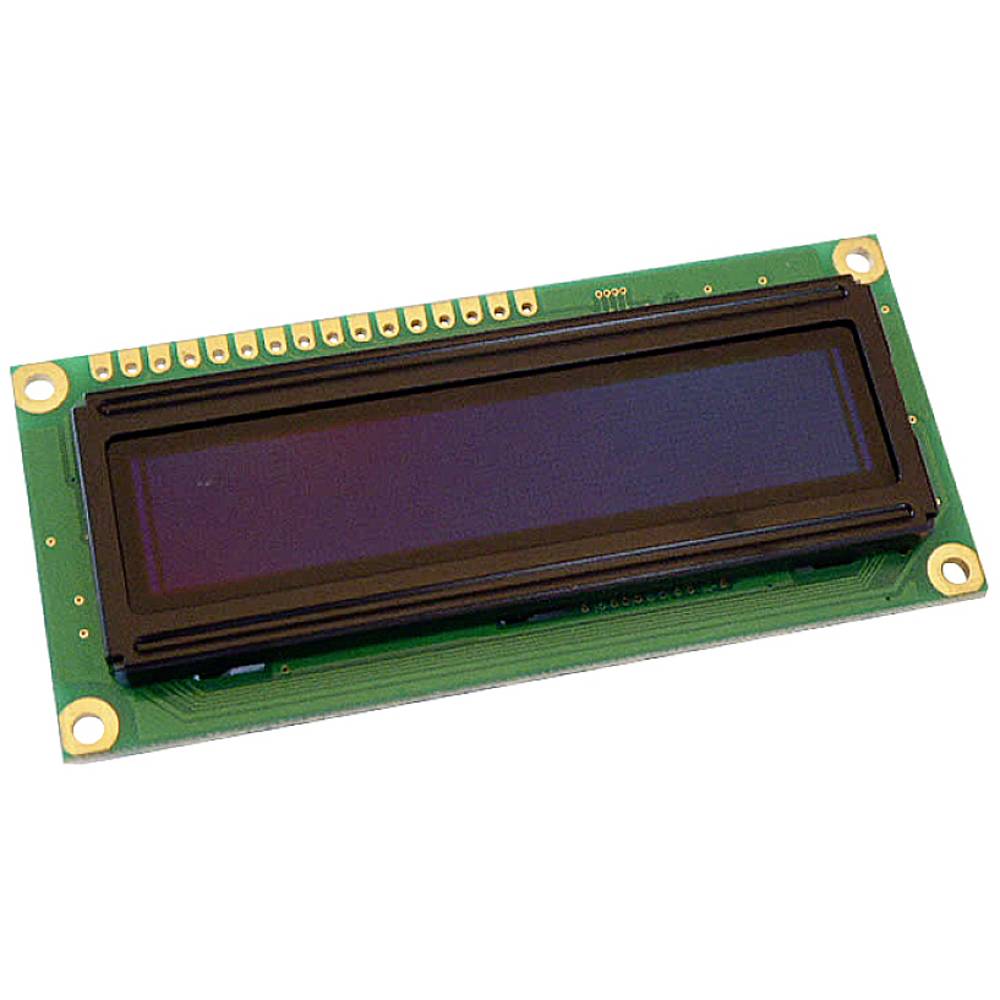 Display Elektronik OLED-module Geel Zwart 16 x 2 Pixel (b x h x d) 80 x 10 x 36 mm DEP16201-Y