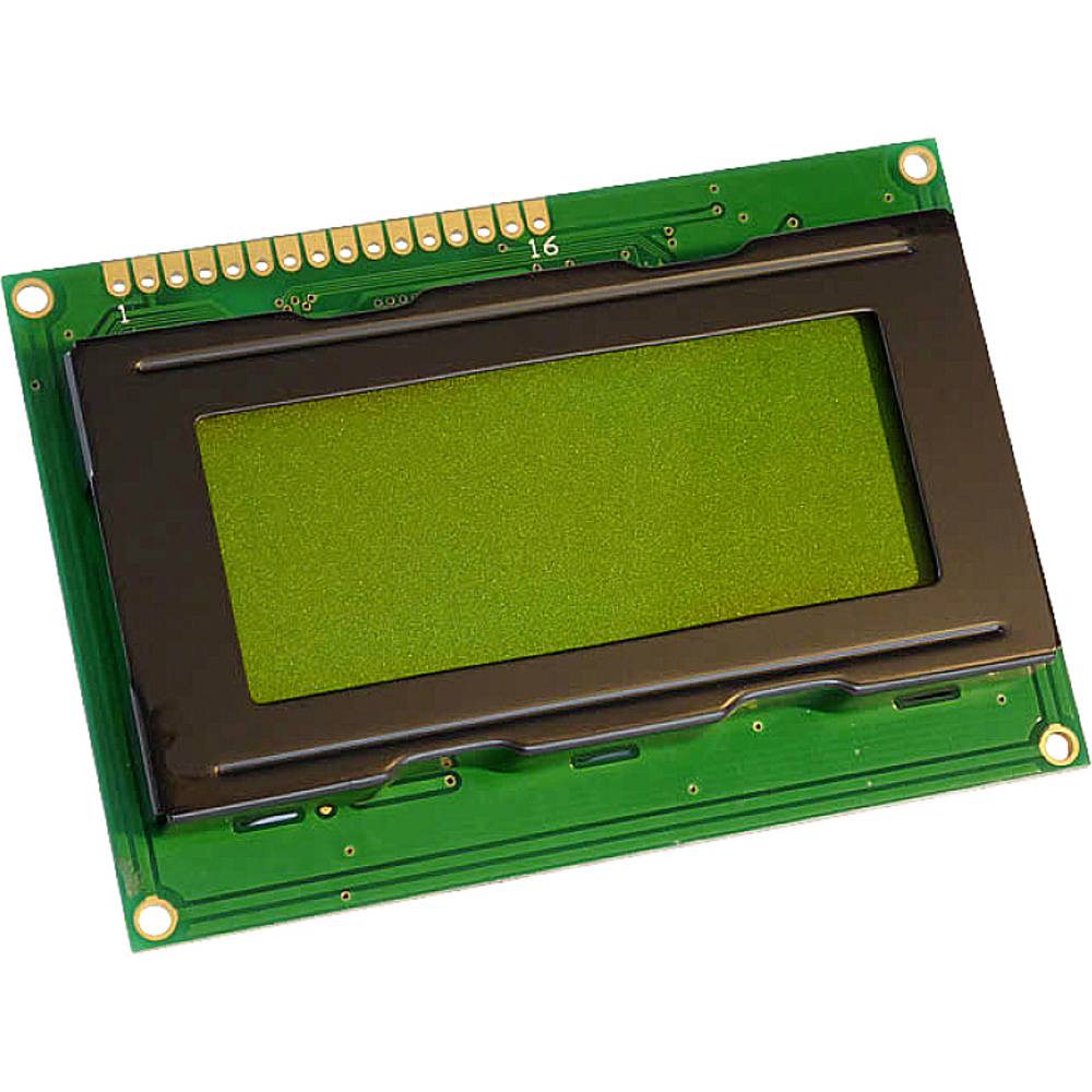 Display Elektronik LC-display Geel-groen 16 x 4 Pixel (b x h x d) 87 x 60 x 10.6 mm DEM16481SYH-LY
