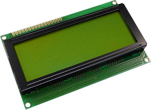 Display Elektronik LCD-Display   Gelb-Grün 20 x 4 Pixel (B x H x T) 98 x 60 x 11.6 mm DEM20486SYH-LY