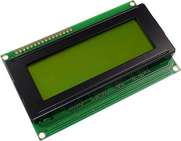 Display Elektronik LCD-Display   Gelb-Grün 20 x 4 Pixel (B x H x T) 98 x 60 x 11.6 mm DEM20485SYH-LY
