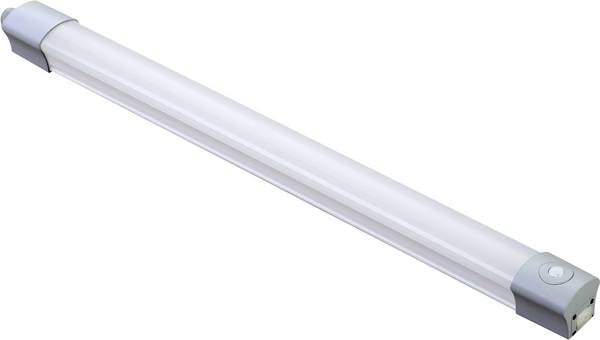 Megatron Feuchtraumleuchte LED-Feuchtraumleuchte mit Bewegungsmelder LED LED fest eingebaut 16 W Neutralweiß Grau