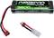 'ABSIMA Green Horn Line 3600 mAh NiMH 7.2V Power Pack' Batterie mit roten und schwarzen Kabeln und einem T-Stecker.