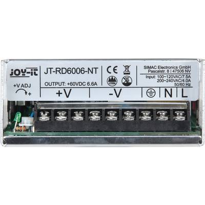 Joy-it  Industrienetzteil, Festspannung kalibriert (DAkkS-akkreditiertes Labor) 60 V/DC (max.) 6.6 A (max.) 400 W   