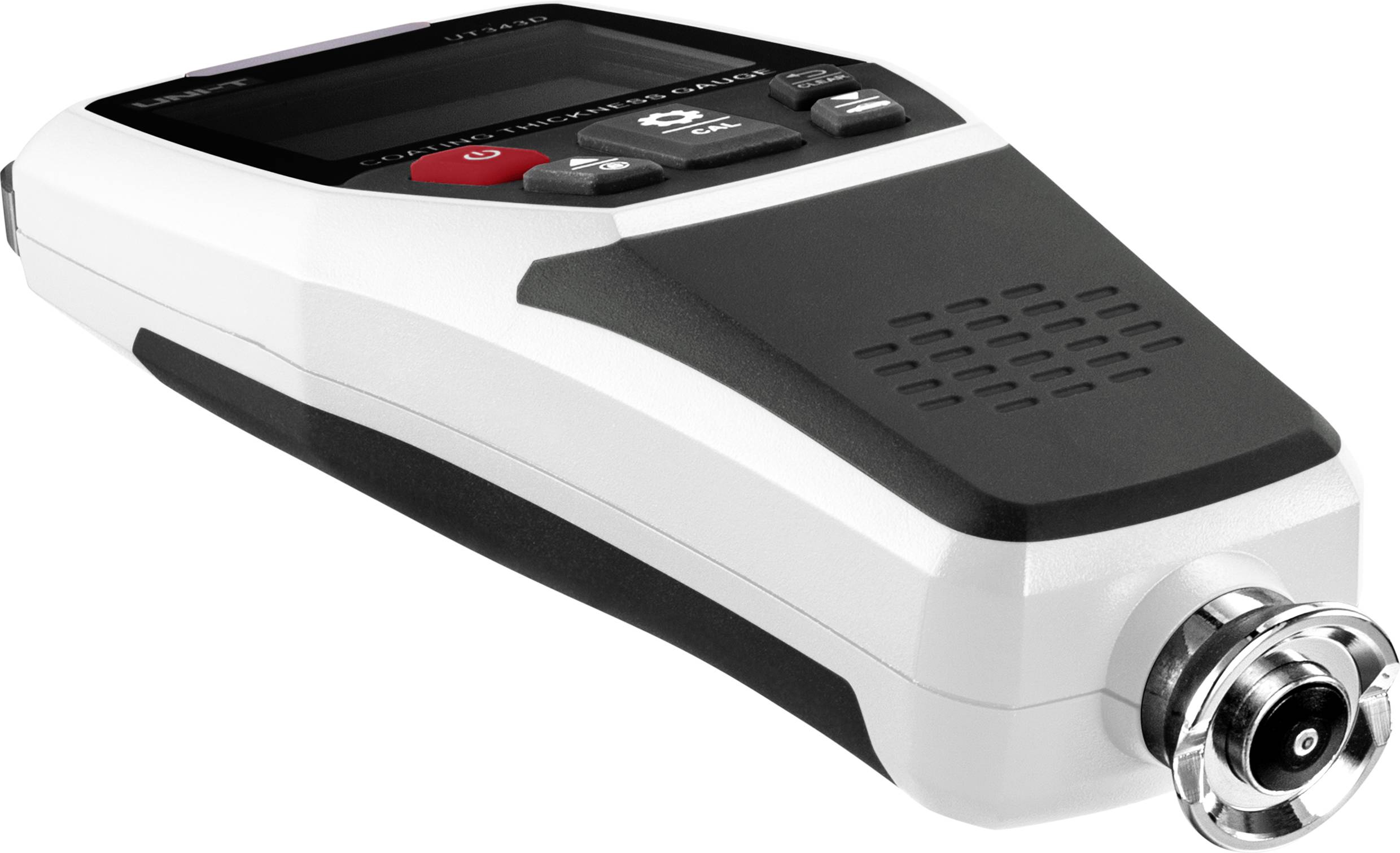 Ein handliches Messgerät mit digitaler Anzeige und Knöpfen zur Einstellung, möglicherweise für physikalische oder technische Messungen.