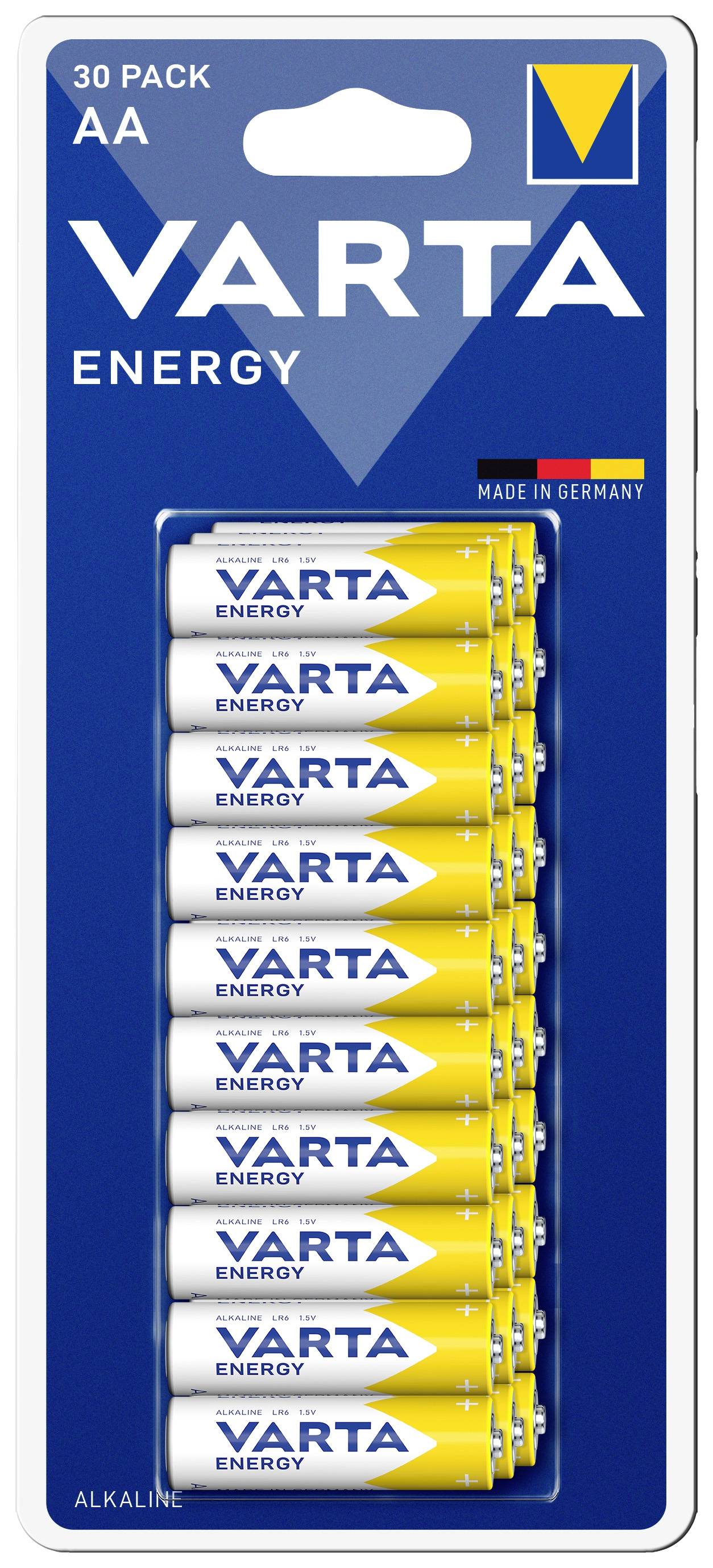 VARTA ENERGY AA Bli 30 Mignon (AA)-Batterie Alkali-Mangan 1.5 V 30 St.