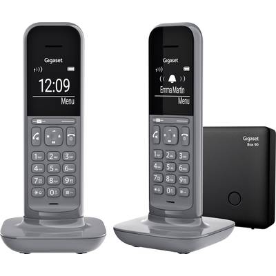 Gigaset CL390A Duo DECT/GAP Schnurgebundenes Telefon, analog  Anrufbeantworter, Babyphone, Freisprechen, für Hörgeräte k