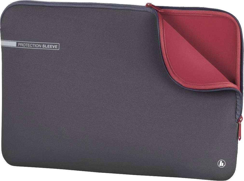 HAMA Neoprene Notebooktasche 43,9 cm (17.3\" ) Schutzhülle Grau - Rot (00216511)
