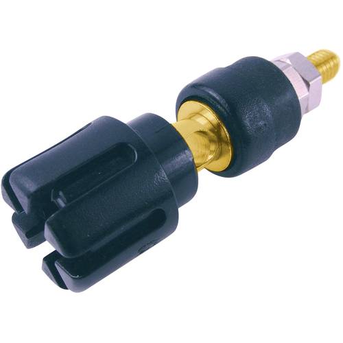 Cliff CL159711A Laborbuchse Stift-Ø: 4 mm Schwarz 1 St.