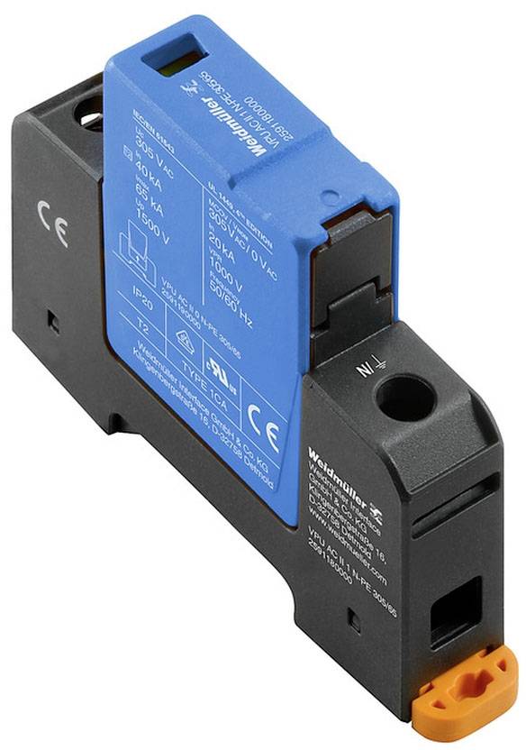 Weidmüller 2591180000 VPU AC II 1 N-PE 305/65 Überspannungsableiter 65 kA 1 St.