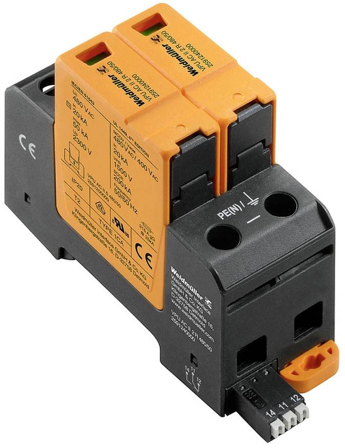 Weidmüller 2591240000 VPU AC II 2 R 480/50 Überspannungsableiter 50 kA 1 St.