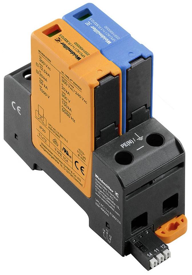 Weidmüller 2591490000 VPU AC I 1+1 R 300/12.5 Überspannungsableiter 50 kA 1 St.