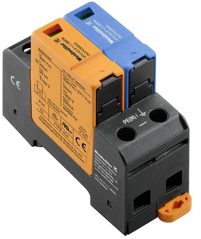 Weidmüller 2637030000 VPU AC II 1+1 350/50 Überspannungsableiter 50 kA 1 St.