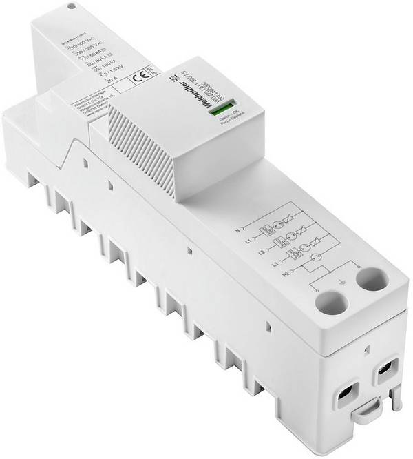 Weidmüller 2674460000 VPU ZPA I 3+1 300/7,5 Überspannungsableiter Überspannungsschutz für: Verteilerschrank 50 kA 1 St.