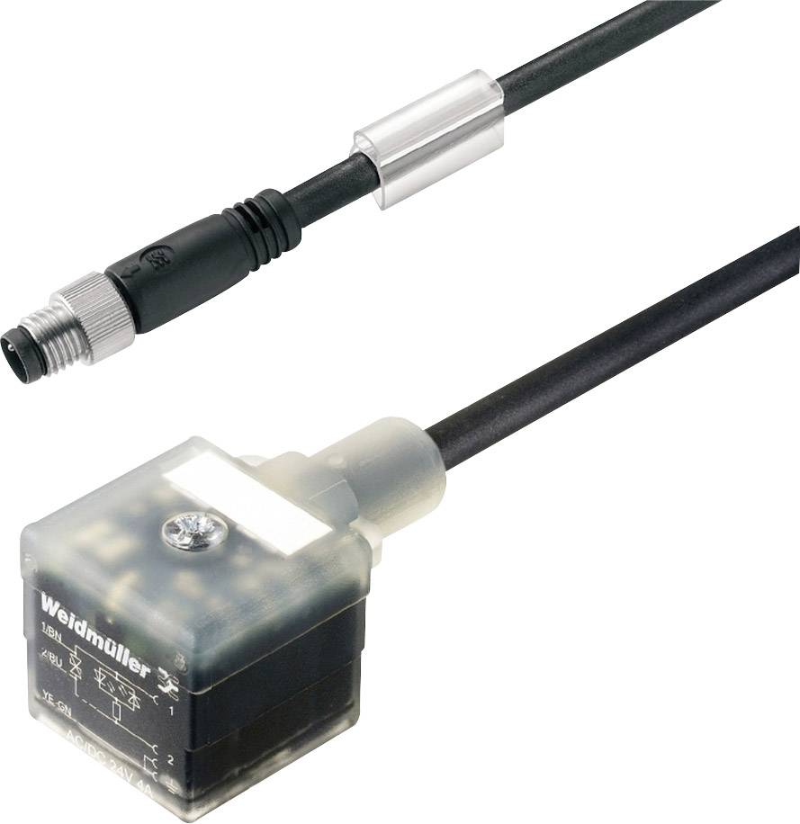 Weidmüller 1099760250 Sensor-/Aktor-Steckverbinder, konfektioniert M8 Stecker, gerade 2.50 m Polzahl Sensoren: 3 1 St.