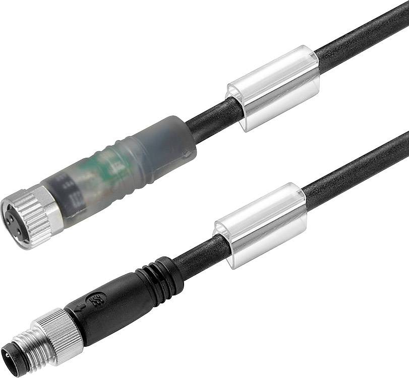 Weidmüller 1550230050 Sensor-/Aktor-Steckverbinder, konfektioniert M8 Stecker, gerade, Buchse, gerade 0.50 m Polzahl Sen...