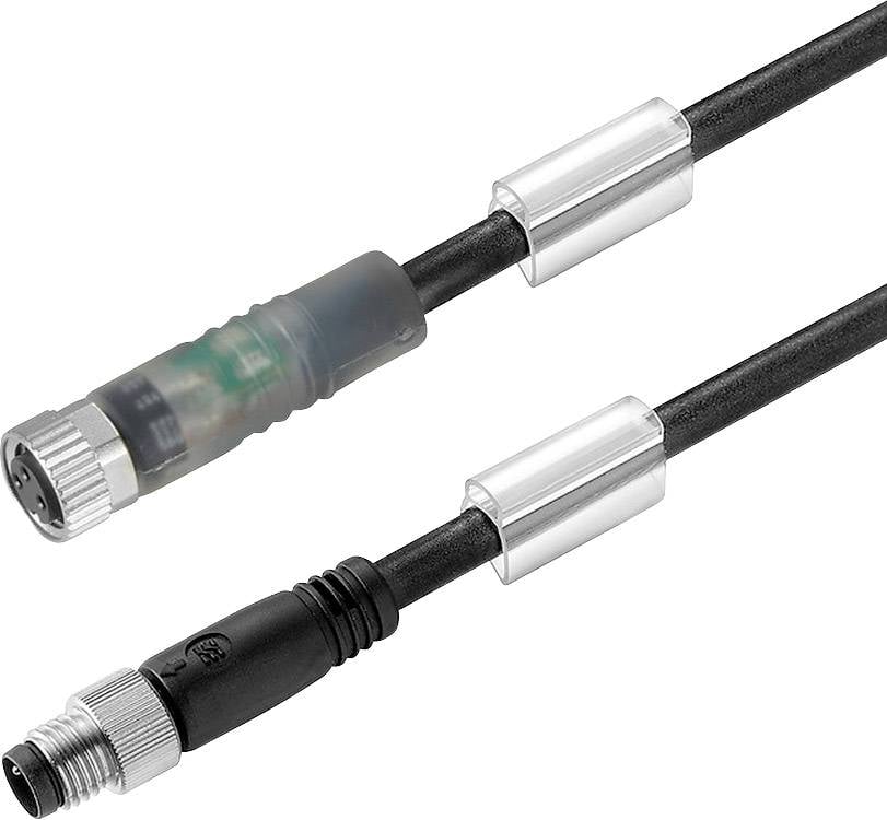 Weidmüller 1550230100 Sensor-/Aktor-Steckverbinder, konfektioniert M8 Stecker, gerade, Buchse, gerade 1.00 m Polzahl Sen...