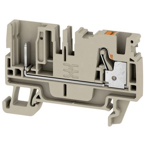 Weidmüller 2540050000 Durchgangsreihenklemme 6.1 mm Push-In-Klemme, Steckanschluss Beige 100 St.