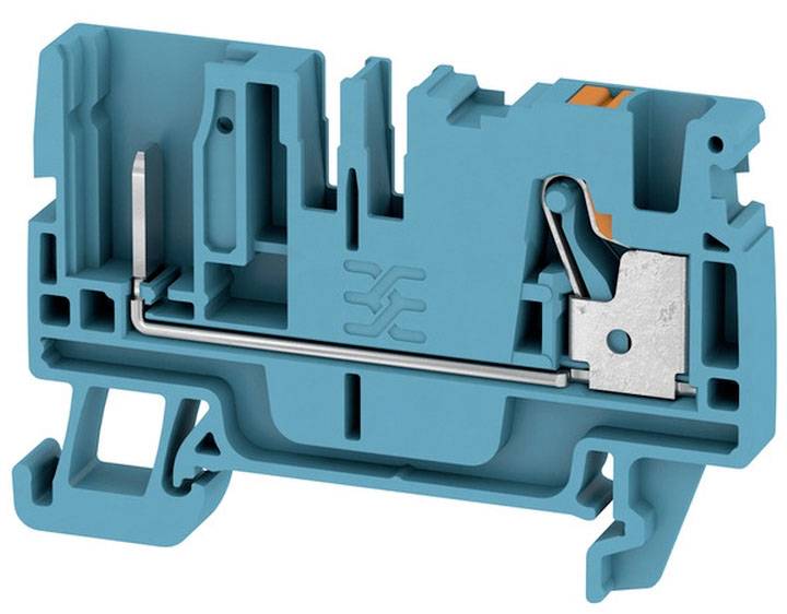 Weidmüller 2540060000 Durchgangsreihenklemme 6.1 mm Push-In-Klemme, Steckanschluss Blau 100 St.