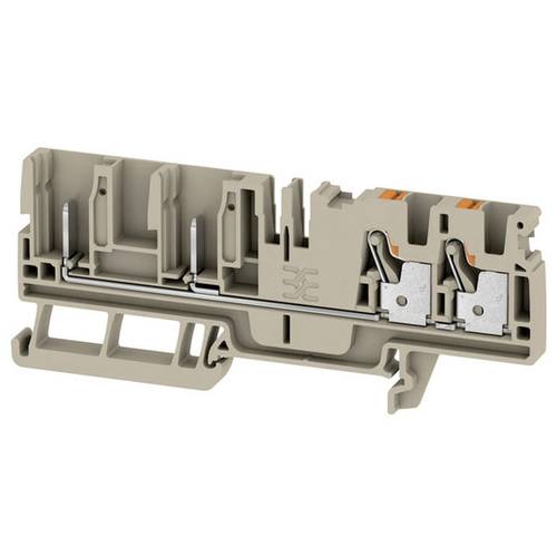 Weidmüller 2540090000 Durchgangsreihenklemme 6.1 mm Push-In-Klemme, Steckanschluss Beige 50 St.