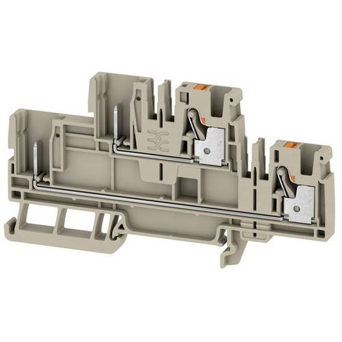 Weidmüller 2540230000 Durchgangsreihenklemme 6.1 mm Push-In-Klemme, Steckanschluss Beige 50 St.