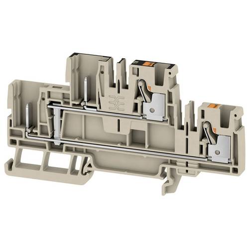 Weidmüller 2540260000 Durchgangsreihenklemme 6.1 mm Push-In-Klemme, Steckanschluss Beige 50 St.