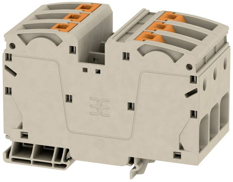 Weidmüller 2552100000 Durchgangsreihenklemme 48 mm Push-In-Klemme Beige 1 St.