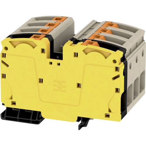 Weidmüller 2552110000 Durchgangsreihenklemme 64 mm Push-In-Klemme Beige, Schwarz, Gelb 1 St.