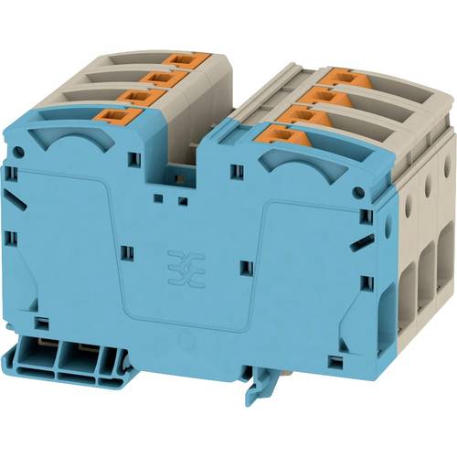 Weidmüller 2552130000 Durchgangsreihenklemme 64 mm Push-In-Klemme Blau, Beige 1 St.