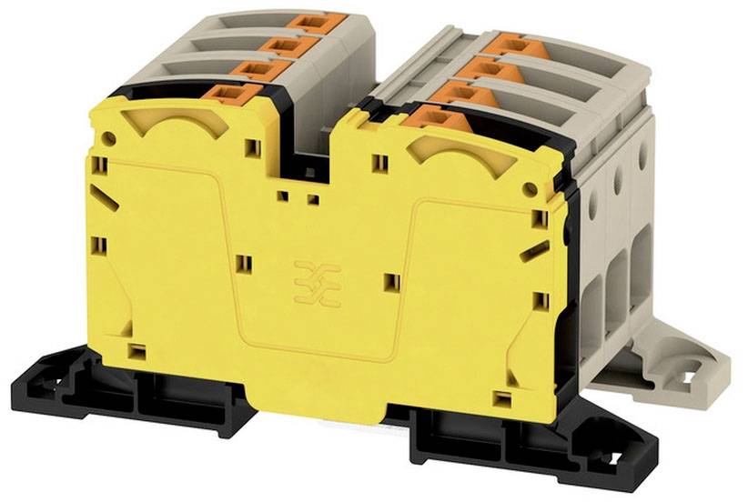 Weidmüller 2552180000 Durchgangsreihenklemme 64 mm Push-In-Klemme Schwarz, Gelb, Beige 1 St.