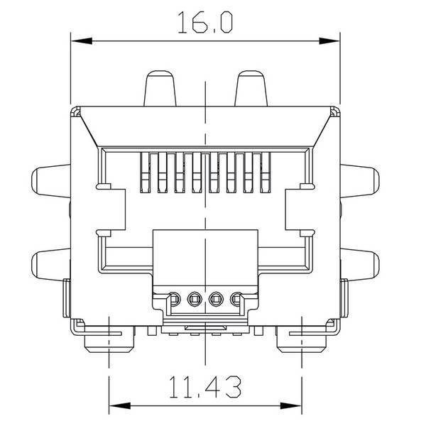 Weidmüller RJ45M S1D DE4N RL 2564450000 Buchse Polzahl Sensoren 8 Schwarz 220 St.