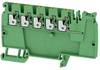 Weidmüller 2614110000 Verteiler-Reihenklemme 5.1 mm Push-In-Klemme, Steckanschluss Grün-Gelb 50 St.