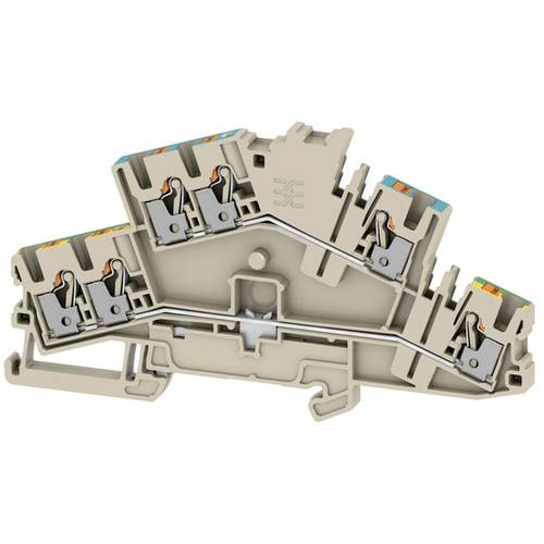 Weidmüller 2623550000 Durchgangsreihenklemme 5.1 mm Push-In-Klemme Beige 50 St.