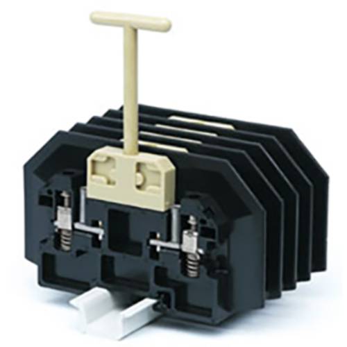 Weidmüller 3835020000 Prüftrenn-Reihenklemme 15 mm Schrauben Schwarz 10 St.