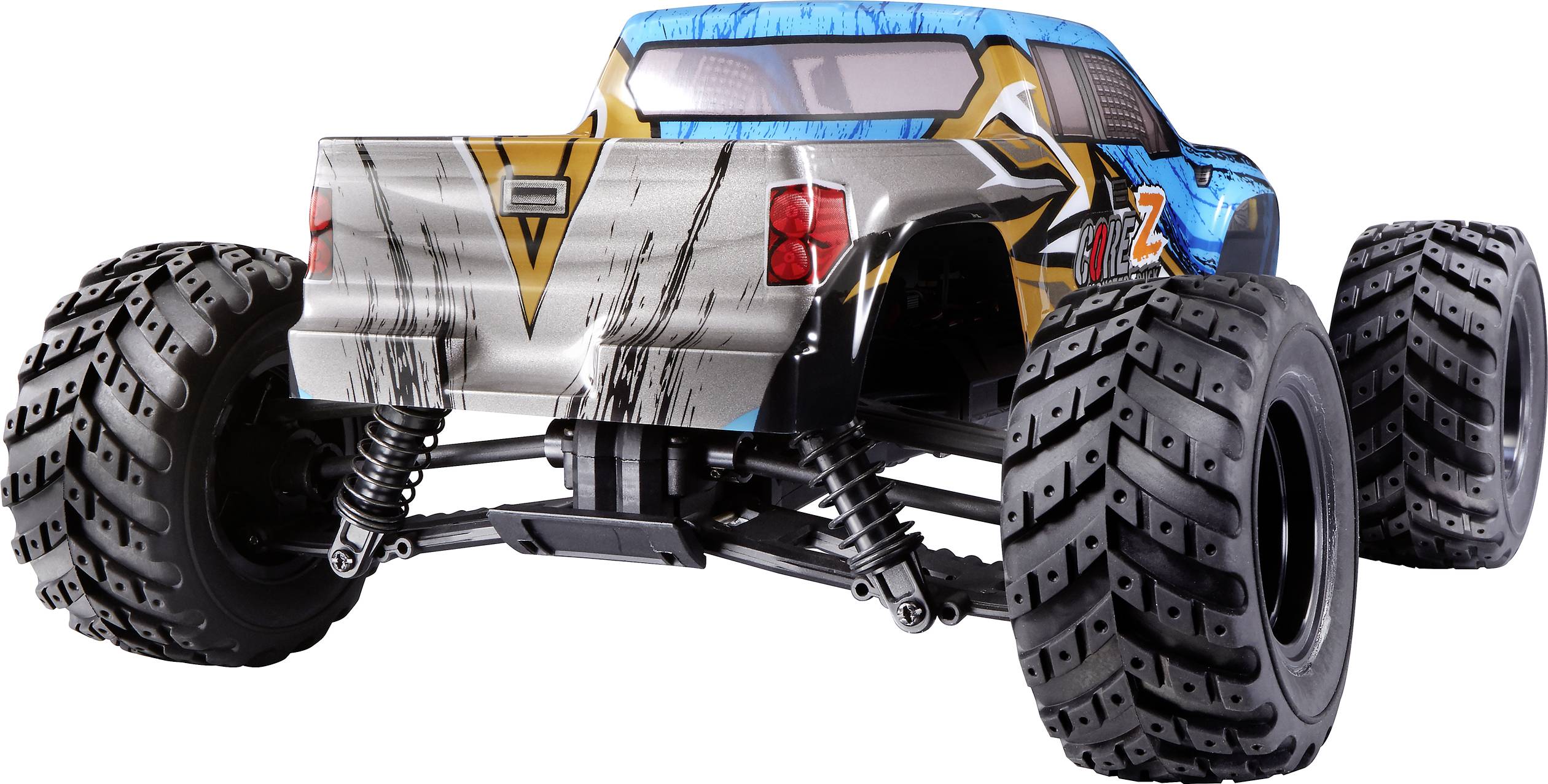 Reely CORE Z Brushed 1:10 XS RC Einsteiger Modellauto Elektro Monstertruck Allradantrieb (4WD) RtR 2,4 GHz inkl. Akku un-2