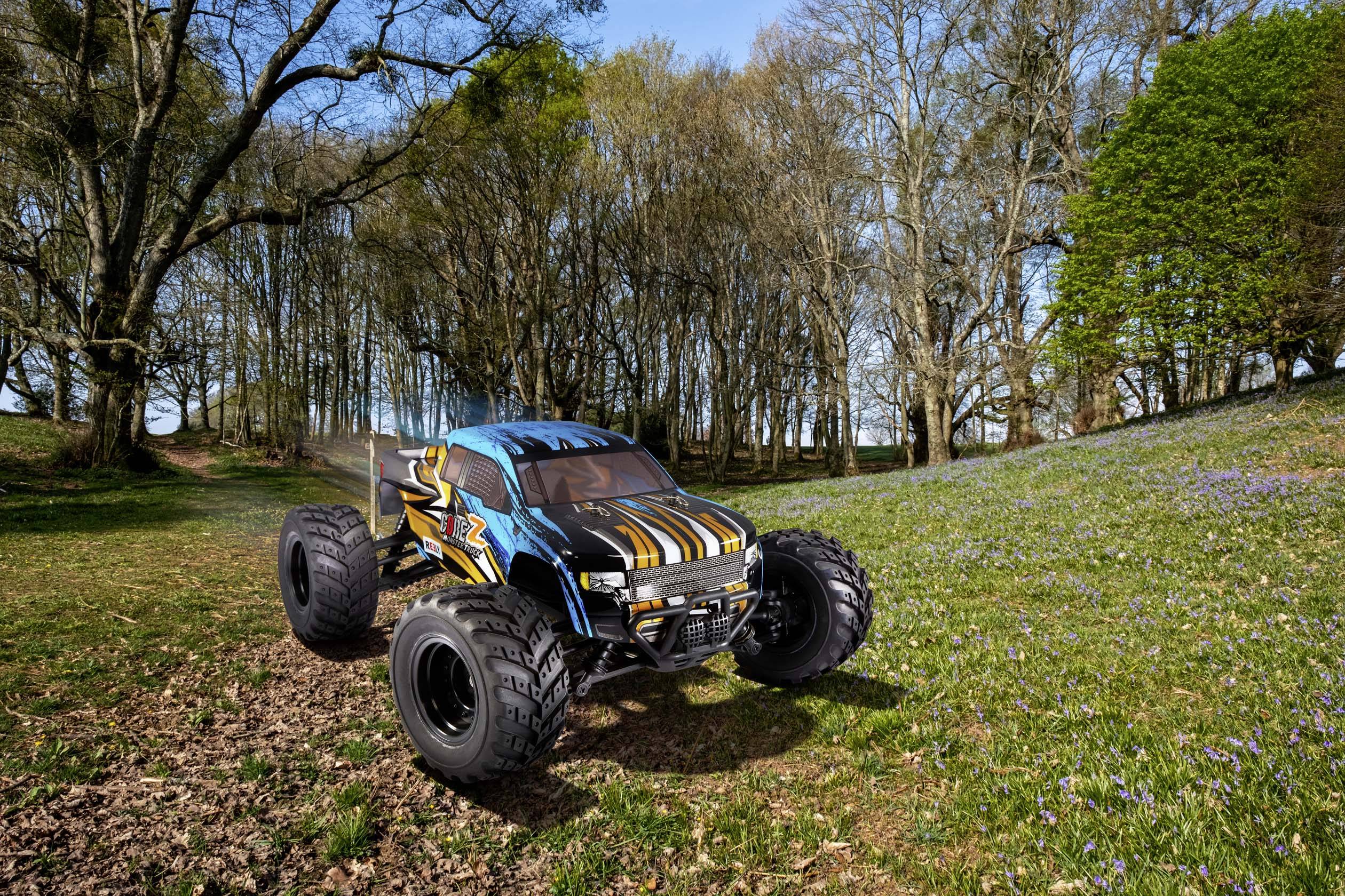 Reely CORE Z Brushed 1:10 XS RC Einsteiger Modellauto Elektro Monstertruck Allradantrieb (4WD) RtR 2,4 GHz inkl. Akku un-11
