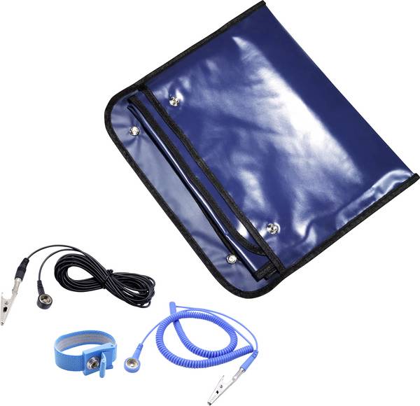 Quadrios ESD-Service-Set Dunkelblau (L x B) 600 mm x 600 mm