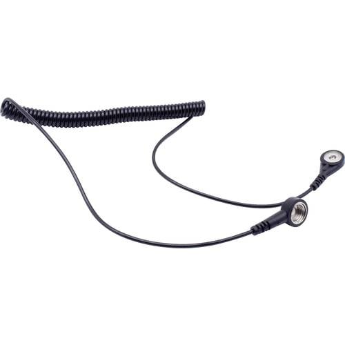 Quadrios ESD-Erdungskabel 1.80 m Druckknopf 10 mm, Druckknopf 4 mm